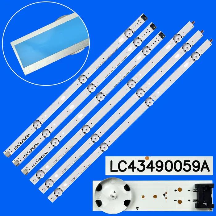 Bande de rétro-éclairage LED pour 17Y 43 pouces-Type A 43UJ6300 43UJ6307 43LJ594V HC430DUN 43UJ651V 