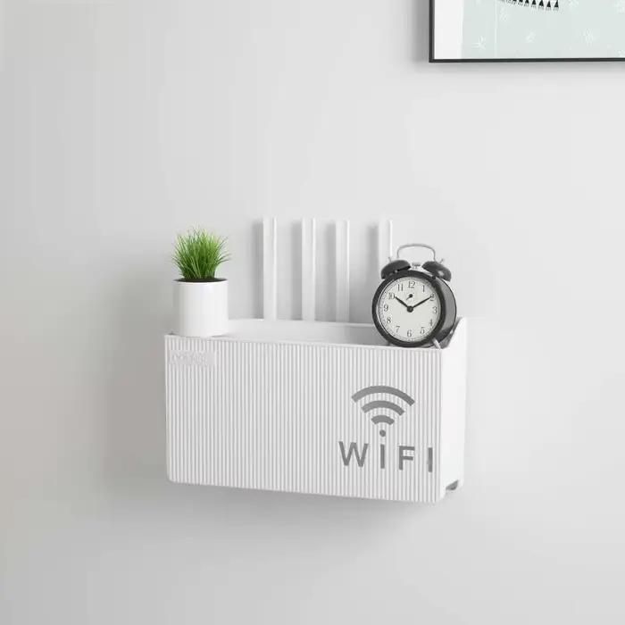 Boîte de rangement pour routeur domestique, WIFI sans fil, support mural pour décodeur TV, pour le s