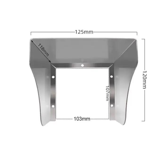 Couvercle de prise étanche, sonnette en acier inoxydable, couverture de pluie, prise extérieure, con