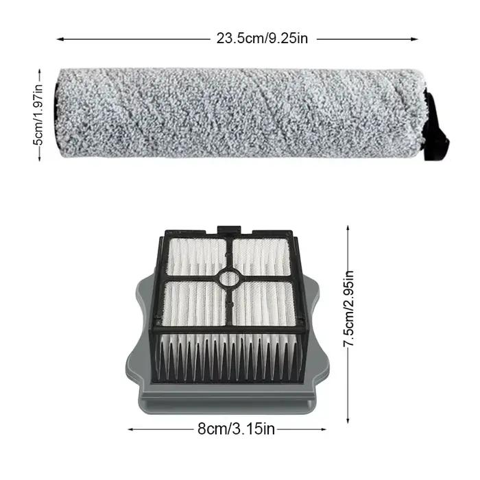 Brosse à rouleau HEPA Filte, support sans fil, laveuse à sec, déterminer la pièce de rechange sous v