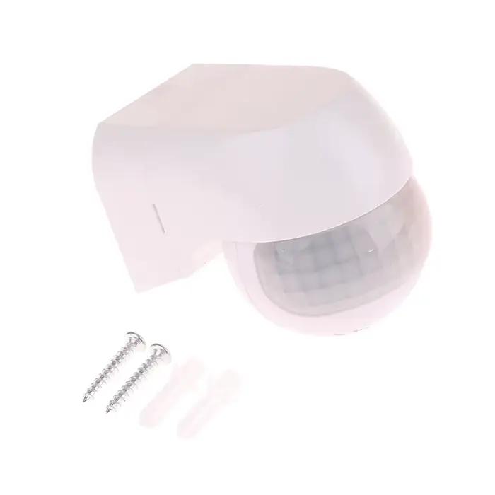 Détecteur de mouvement PIR infrarouge extérieur AC100V~240V avec interrupteur mural, capteur LED éta