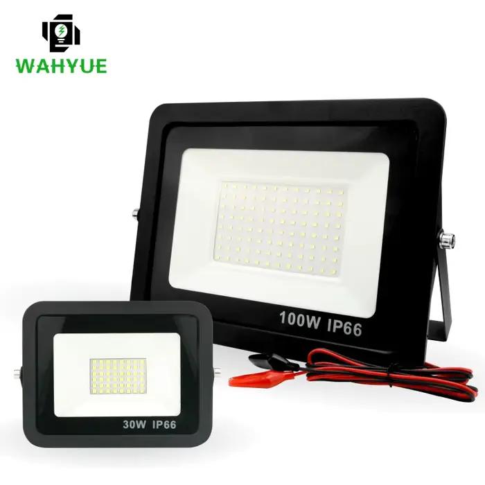 20W 30W 50W 100W DC12V Led projecteur extérieur projecteur IP66 étanche réflecteur de lumière Portab