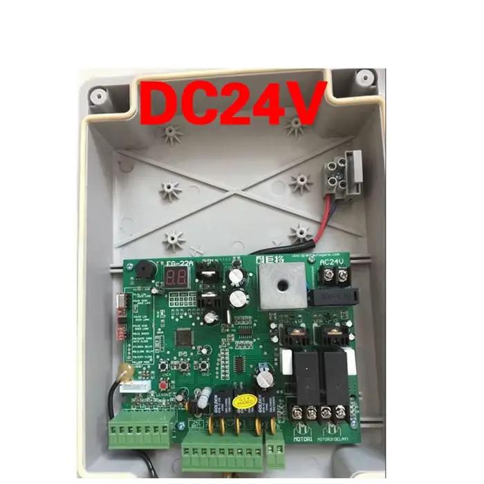 Ouvre-porte électrique avec 2 télécommandes, boîte de moteur pour portail pivotant
