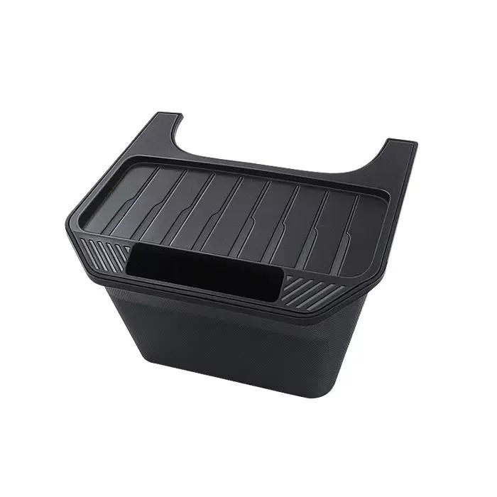 Poubelle de voiture, boîte de rangement pour console centrale arrière, boîte de rangement pour parap