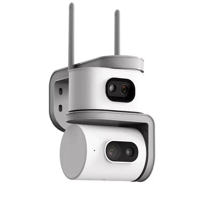 Caméra dôme IP PTZ Wi-Fi Cam380 APP 6MP à double objectif, couleur intégrale, avec IA pour la détect