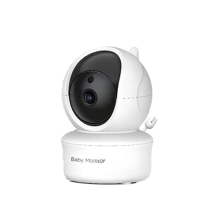 Moniteur bébé avec caméra unique et écran, équipé d'une caméra télécommandée avec fonctions de panor