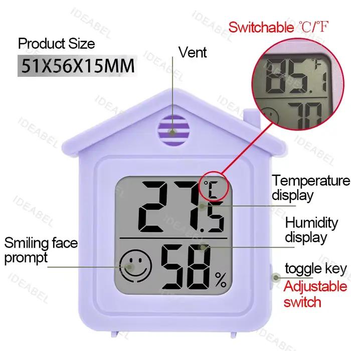 Mini compteur de température et d'humidité d'intérieur, compteur de température de chambre à coucher