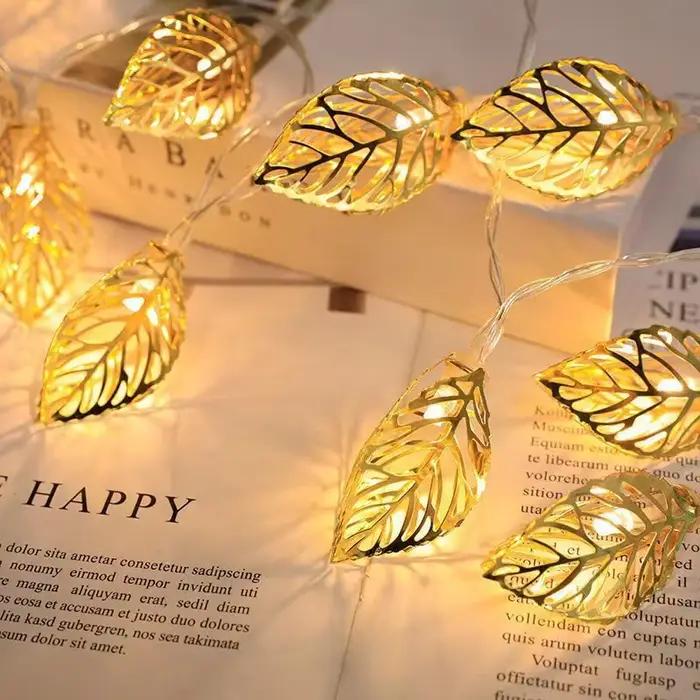 10/20 LED s fée chaîne lumières feuilles guirlande lampe pour Festival salon mariage décoration de n