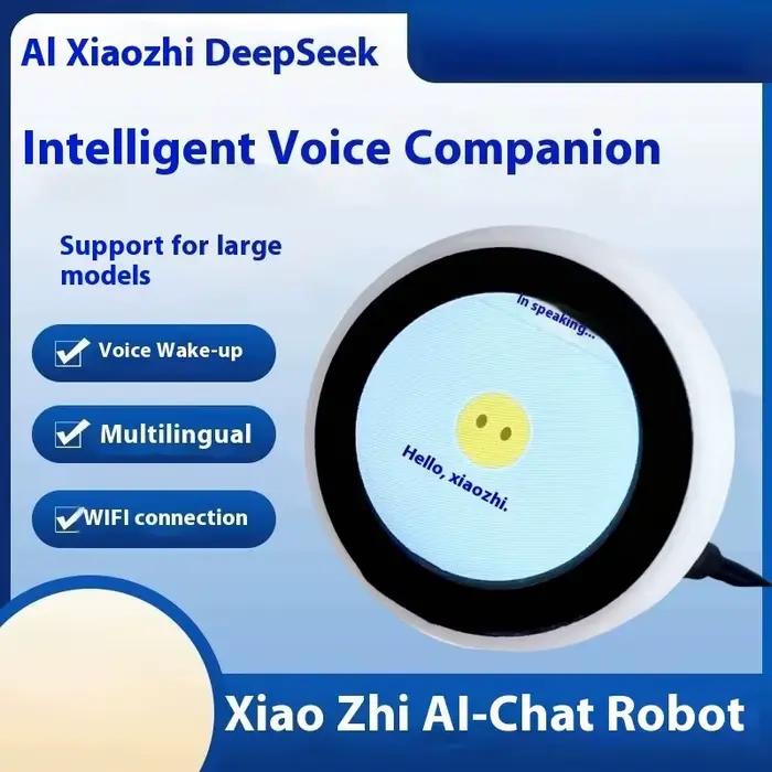 Robot intelligent XiaoZhi AI-ESP32 avec écran de 1,28 pouces - Assistant vocal et interaction émotio