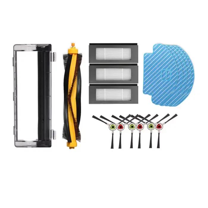 Couvercle de brosse à rouleau, brosse latérale, filtre Hepa, tissu de vadrouille pour aspirateur rob