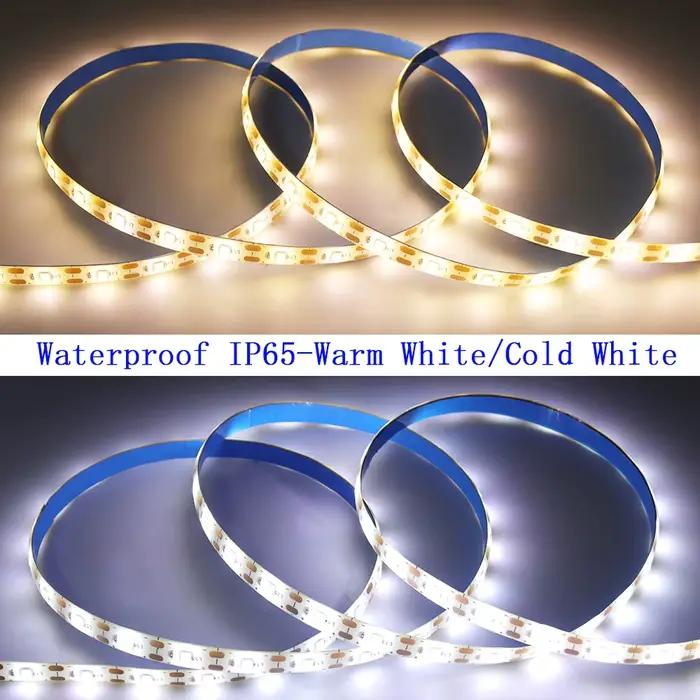 Bande lumineuse LED USB 5V, batterie SMD 2835 3528 60LED 0.5m 1m 2m 5m, blanc froid, ruban bleu chau