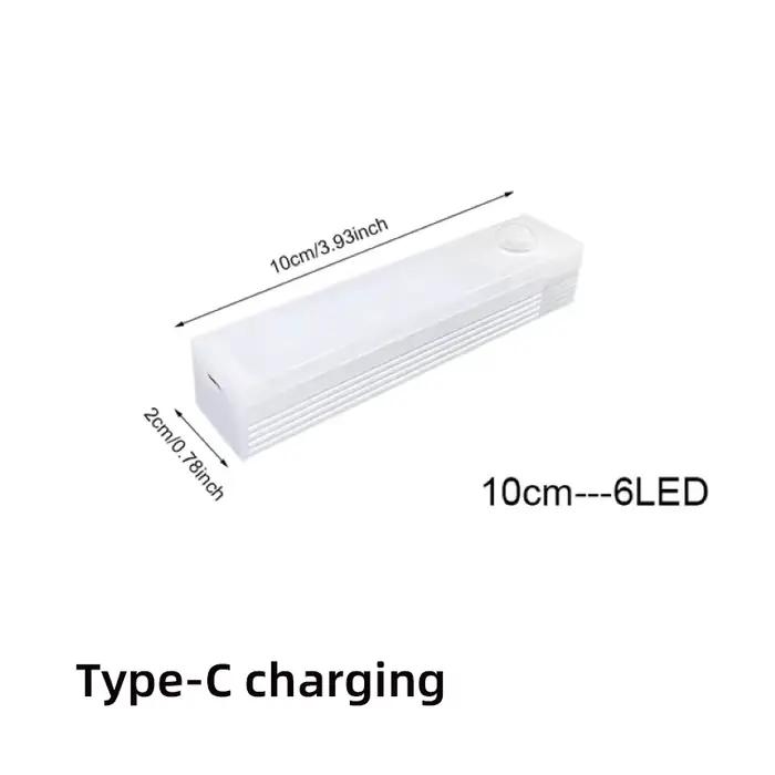 Lampe à détecteur de mouvement veilleuse LED sans fil USB Type C lampe Rechargeable pour armoires de