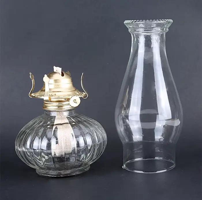 MEMEOKON L555 L888 abat-jour en verre lampe à kérosène mèche bougie à huile abat-jour classique rétr