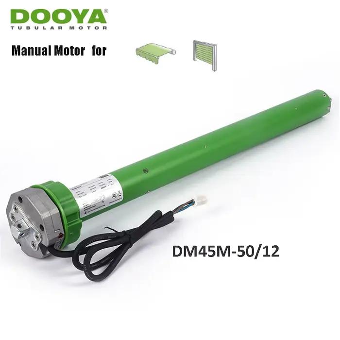 Dooya-Moteur tubulaire manuel, commande manuelle + commande électrique, pour tube de 80mm, pour port
