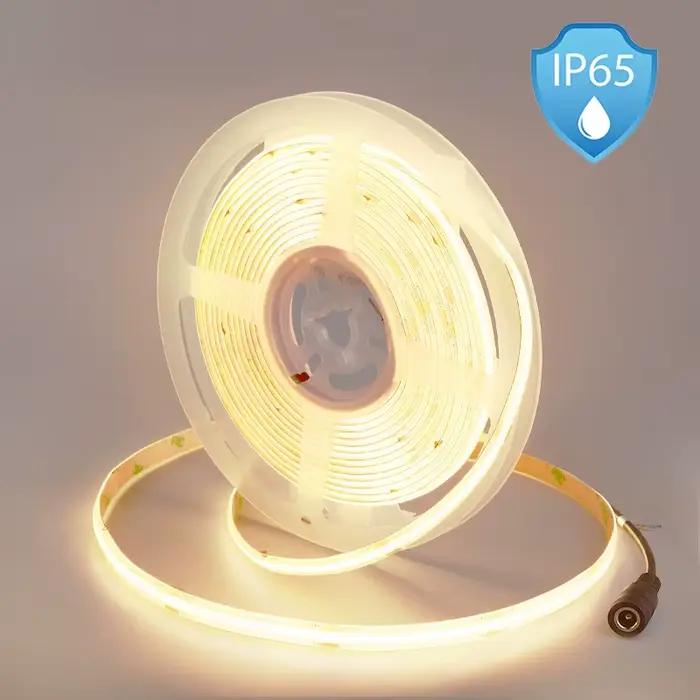 Bande lumineuse LED COB étanche IP65, haute densité, 480 LED/m, ruban Flexible RA90 3000K 4000K 6500