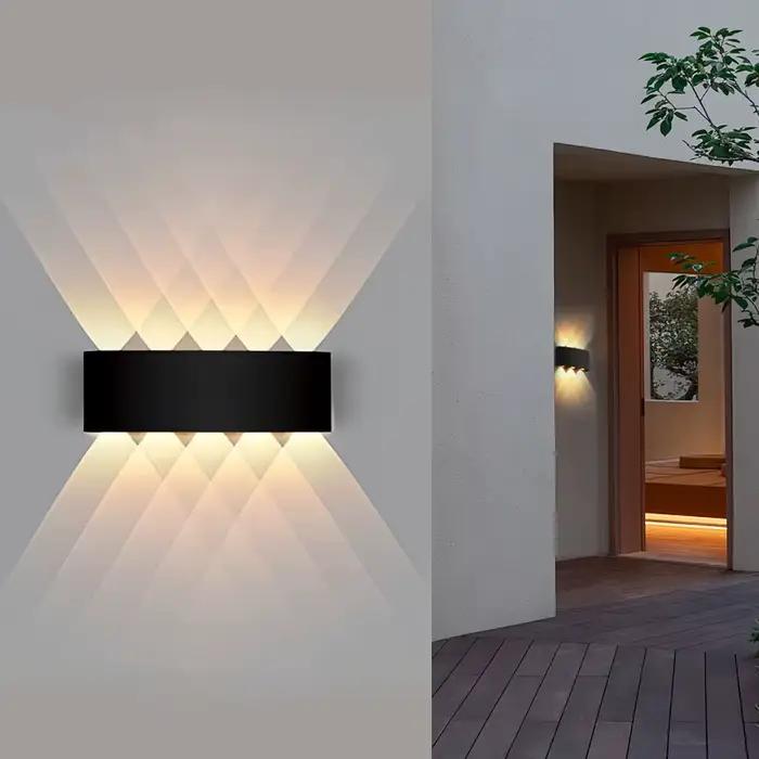Mur LED lampe 4/6/8/10 lampes murales extérieures haut et bas vers l'éclairage pour la décoration de