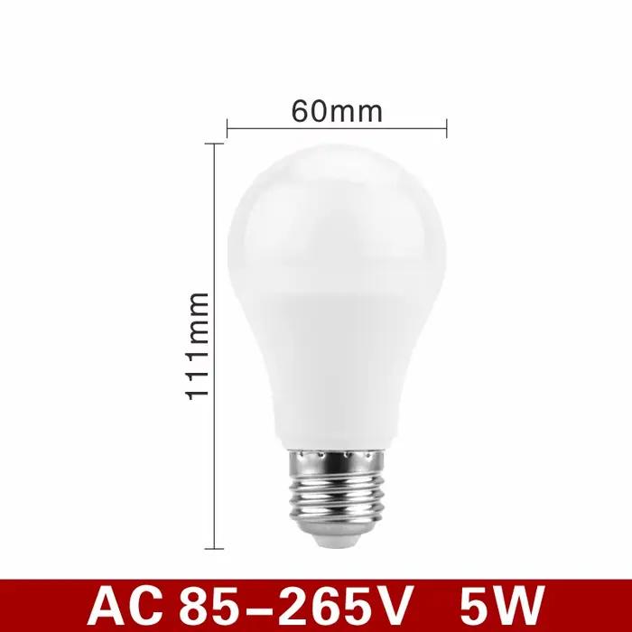 Ampoule du crépuscule à l'aube E27 5W 7W 9W 12W, capteur de lumière extérieure AC 110V 220V 85-265V,