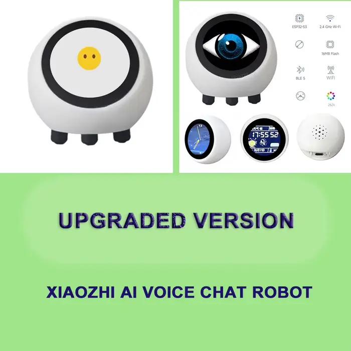 Robot de conversation vocale AI XiaoZhi compatible ESPHome Assistant, ESP32-S3, écran LCD 1,28 pouce