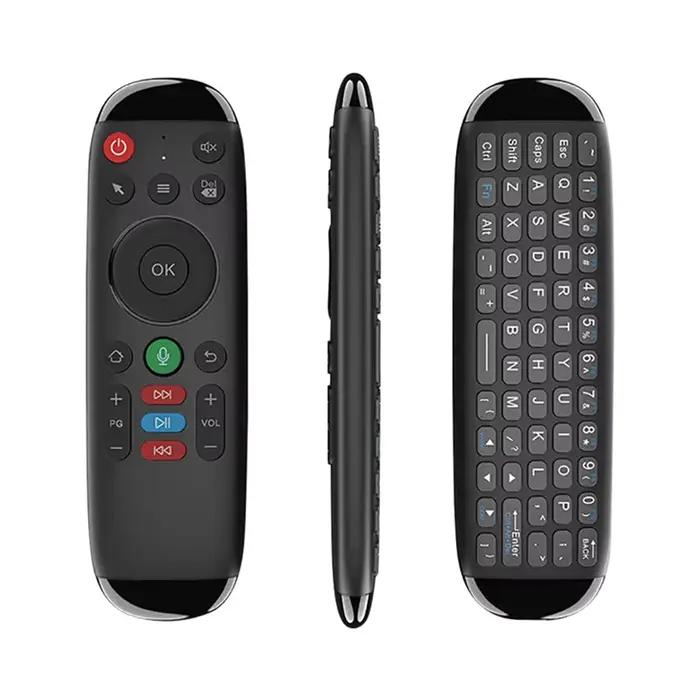 ABAC-M6 Smart Flying Air Mouse clavier sans fil souris Mini télécommande vocale avec rétro-éclairage