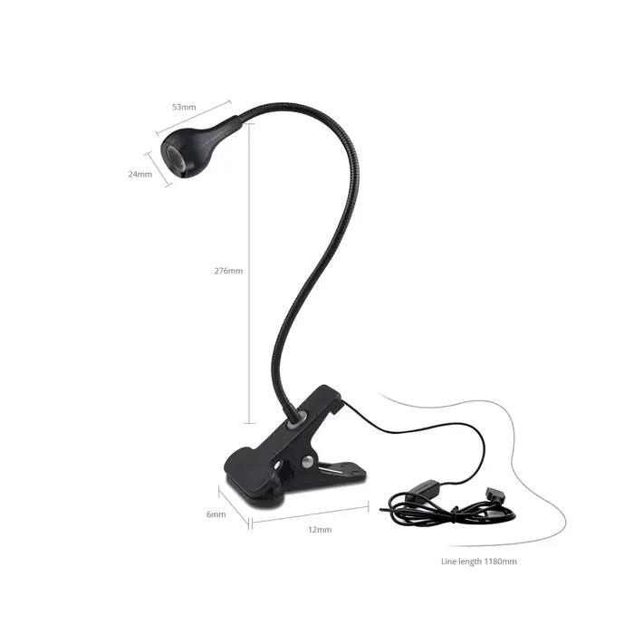 Lampe d'alimentation USB lampe de lecture avec Clip de support lampe de Table Flexible lampes de lec