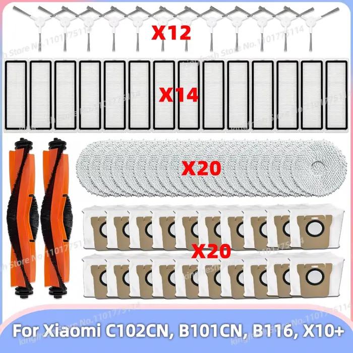 Compatible avec Pièces pour Xiaomi Mijia Omni 2 C102CN, B101CN, B116, BB116CN, X10+, X20+ Plus: Roul