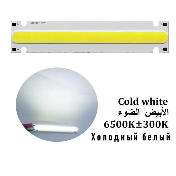 [SUMBULBS] Source de lumière de bande COB DC6V entrée 5W 10x2cm puce de barre de bureau de Table cou