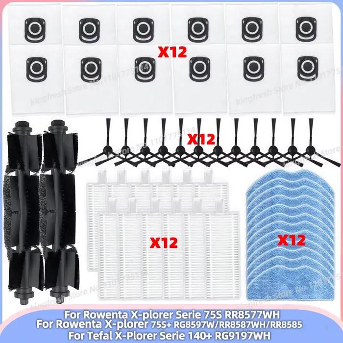 Compatible avec (Rowenta X-plorer Série 65+, 75S RR8577WH, 75S+ RG8597W/RR8587WH/RR8585, Tefal X-Plo