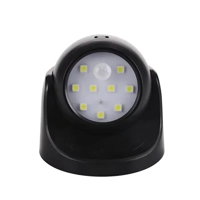 Projecteur LED à piles avec capteur de mouvement PIR, applique murale infrarouge sans fil, détecteur