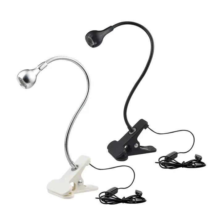Lampe d'alimentation USB lampe de lecture avec Clip de support lampe de Table Flexible lampes de lec