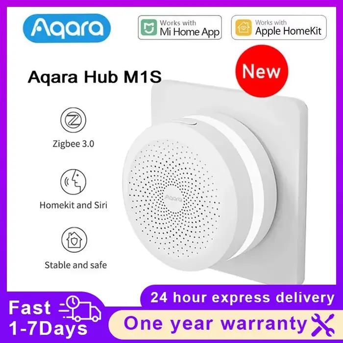 Aqara – Hub intelligent M1S, passerelle sans fil, directe d'usine, Zigbee 3.0, Wifi, veilleuse LED, 