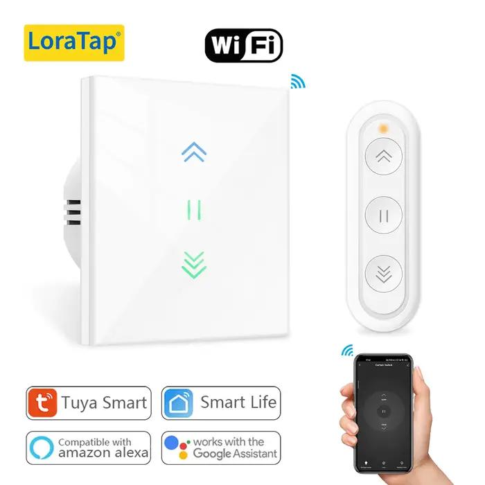 LoraTap rideau volet roulant WiFi stores interrupteur rétro-éclairage moteur tubulaire Tuya Smart Li