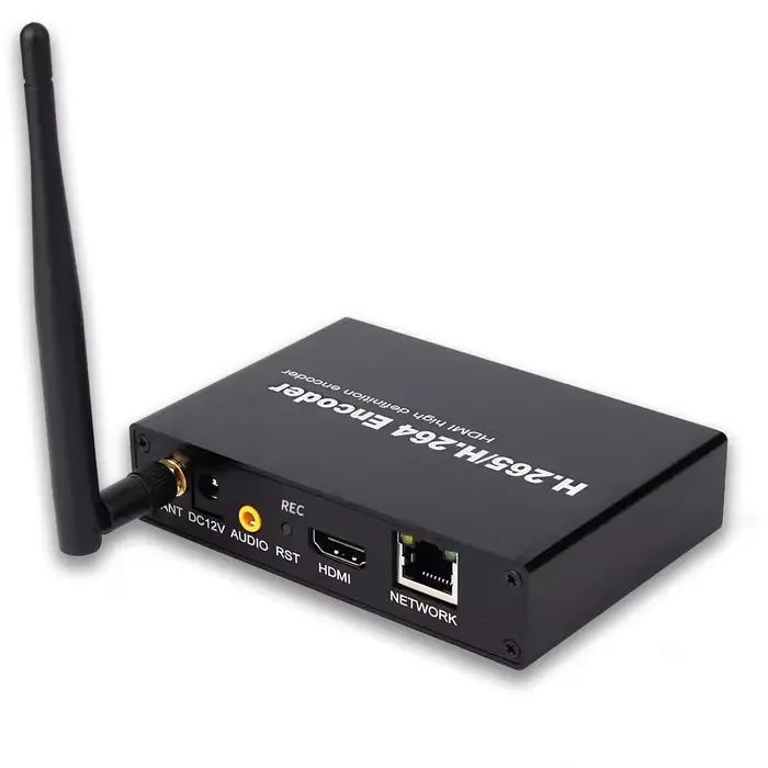 Encodeur vidéo HD sans fil WiFi H265 H264 HEVC IPTV CATV HDMI vers IP RTMP SRT UDP HLS RTSP Diffusio