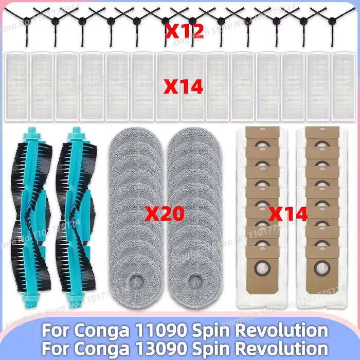 Compatible avec ( Cecotec Conga 11090 / Conga 13090 Spin Revolution ) Pièces de l’Aspirateur Brosse 
