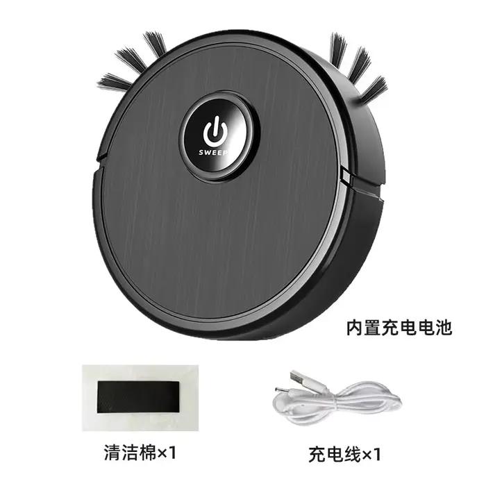 Robot Aspirateur Intelligent 3-en-1 6000Pa Forte Aspiration Balayage Lavage Recharge USB Navigation 