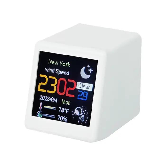 Horloge météo intelligente, album photo électronique, station météo, affichage animé, mise en réseau
