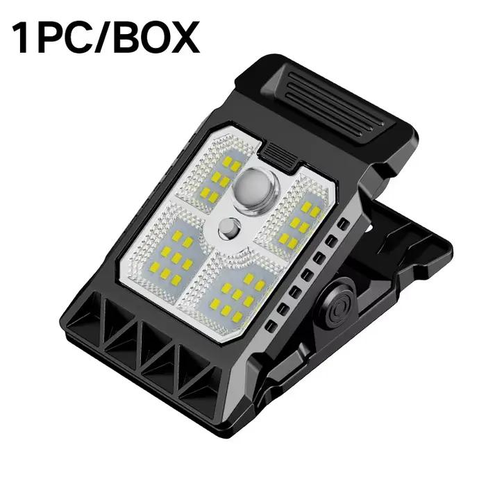 Pince solaire extérieure sur capteur de mouvement lumières lampe de travail étanche 3 Modes d'éclair