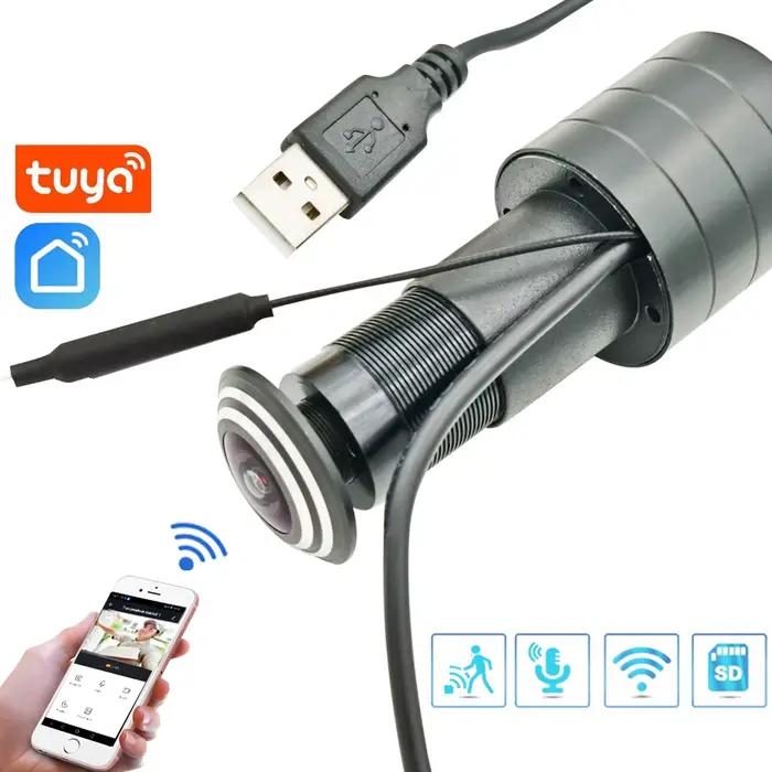 Topvico 5G 2.4G Tuya judas vidéo Wifi caméra Mini détection de mouvement visionneuse de porte vidéo 
