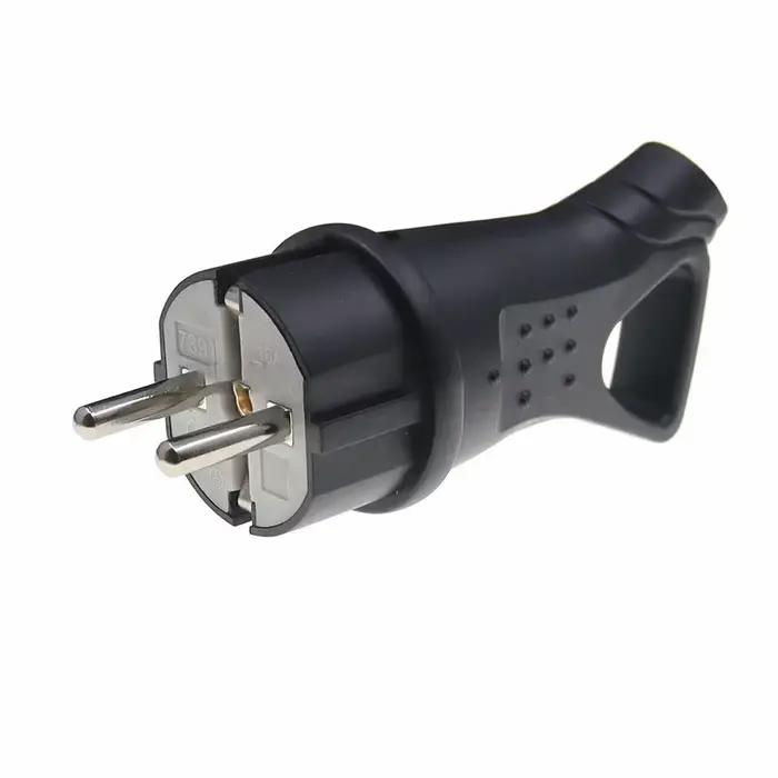 Prise haute Poer en caoutchouc, connecteur électrique étanche à la terre ue 16A 250V, prise industri
