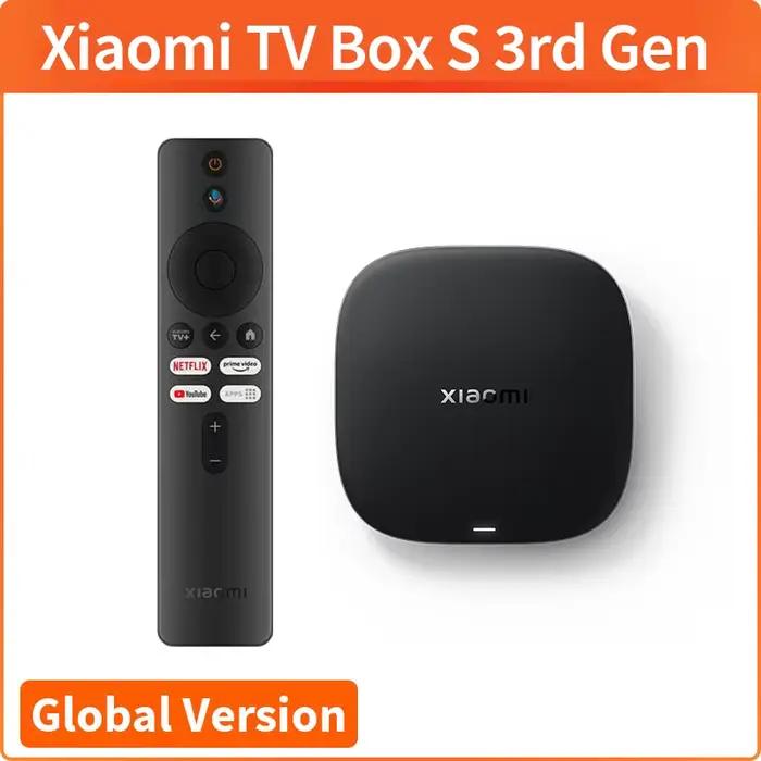 VERSION mondiale XIAOMI MI TV BOX S 3ème génération 4K UHD BLUETOOTH 5.2 WIFI6 2go 32go GOOGLE TV AS