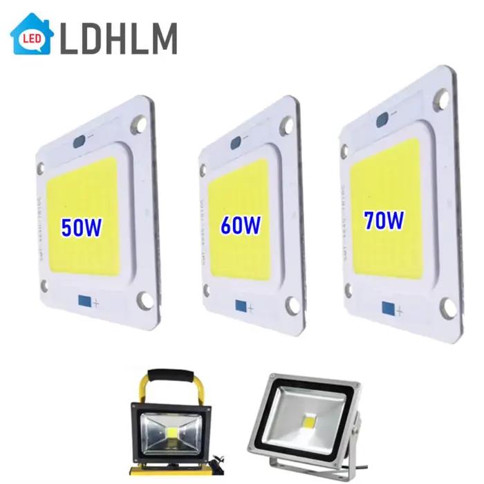 LED COB Lampe Perle DC27-36V 10W 50W 60W 70W Smart IC Pas Besoin De Pilote DIY Projecteur Extérieur 