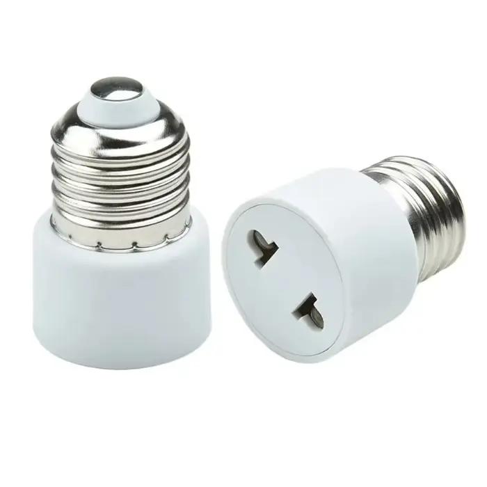 Adaptateur de douille d'ampoule E27 à brancher, convertisseur de douille de lampe, prise US EU, base