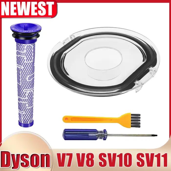 Couvercle de poubelle pour aspirateur Dyson V7 V8, couvercle de seau à poussière de remplacement, co
