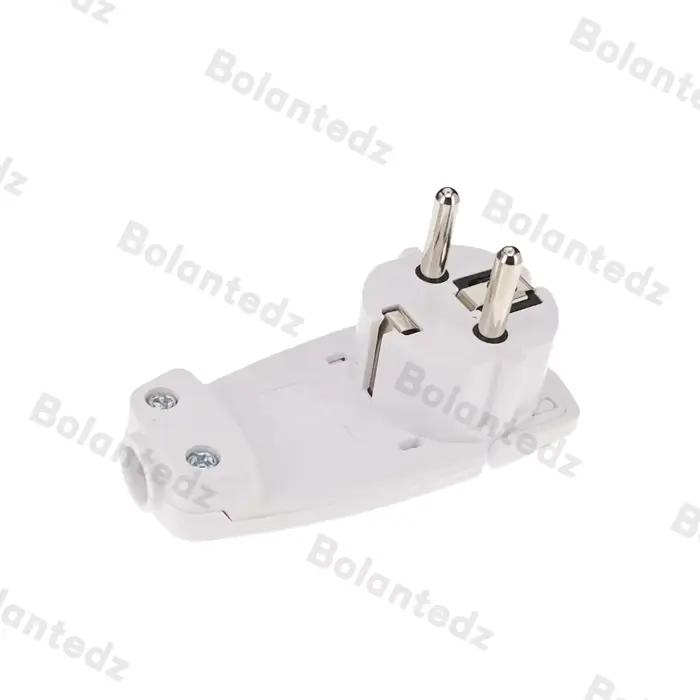 Adaptateur de Prise Mâle 16A, Rechargeable Schuko Münteic, Connecteur Euro, Ultra Mince, Prise d'Ali