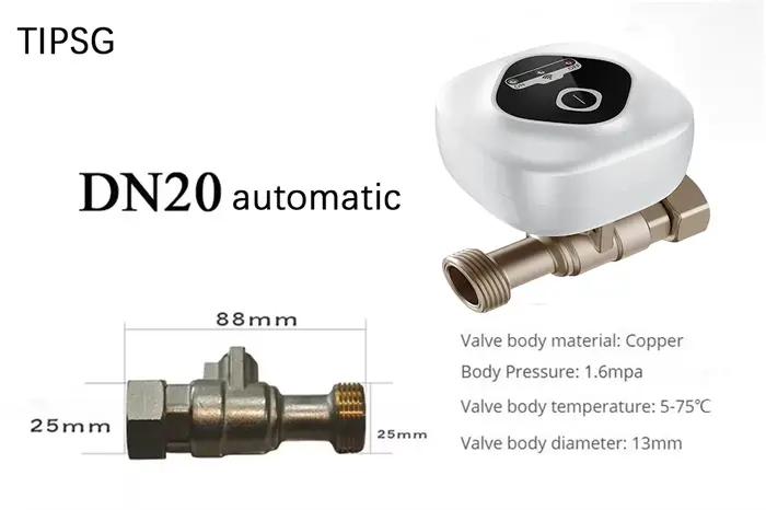 Vanne intelligente pour eau et gaz, commande vocale à distance via application, alarme automatique d