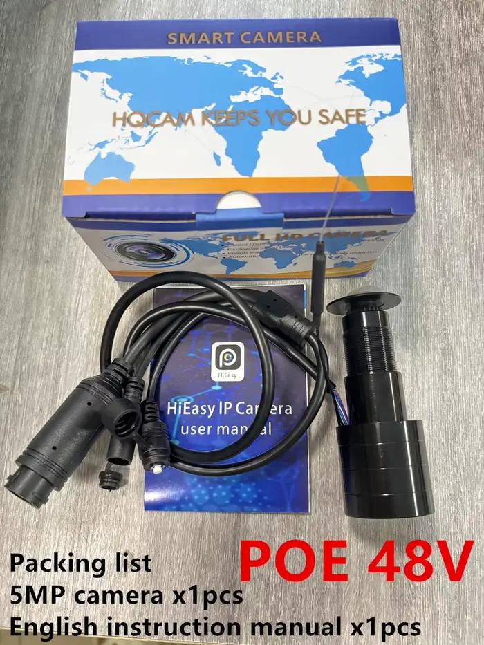 Caméra de porte Poe 5mp Wifi H.265 HD 4MP, trou pour les yeux de porte, grand Angle, œil de poisson,