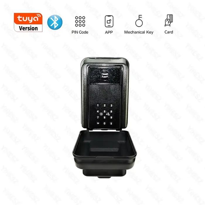 Coffre-fort intelligent Tuya avec lecteur d'empreintes digitales, boîte de rangement étanche pour cl