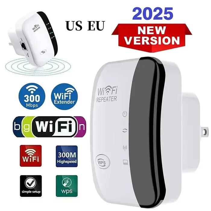 Répéteur sans fil amplificateur de Signal WiFi routeur domestique ue US 300M pénétration murale long