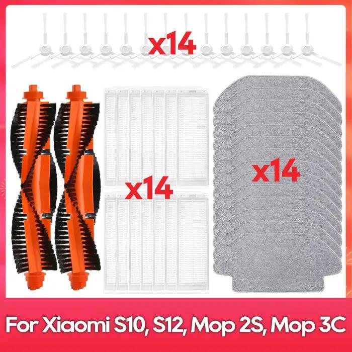 Compatible avec ( Xiaomi Robot Vacuum S10, S12, Mop 2S, XMSTJQR2S, 3C, B106CN, Mop P, STYTJ02YM ) Br
