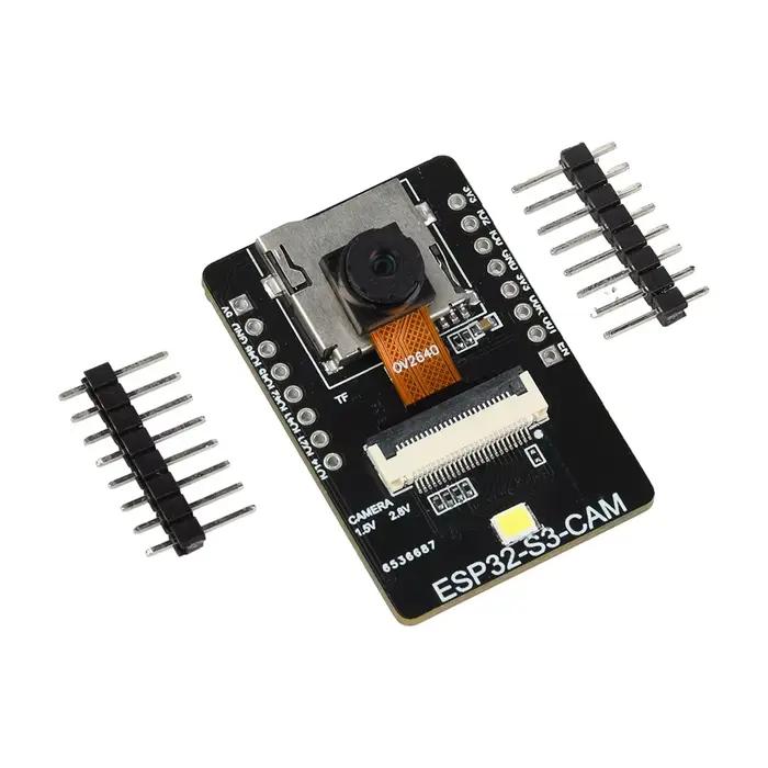 Carte de développement ESP32 S3 CAM WiFi BT avec Module de reconnaissance visuelle associé à une cam