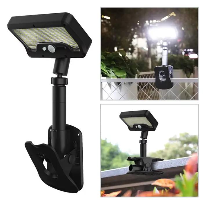 Lumière extérieure avec détecteur de mouvement solaire, 360 °   Rotation 4 Modes d'éclairage, résist